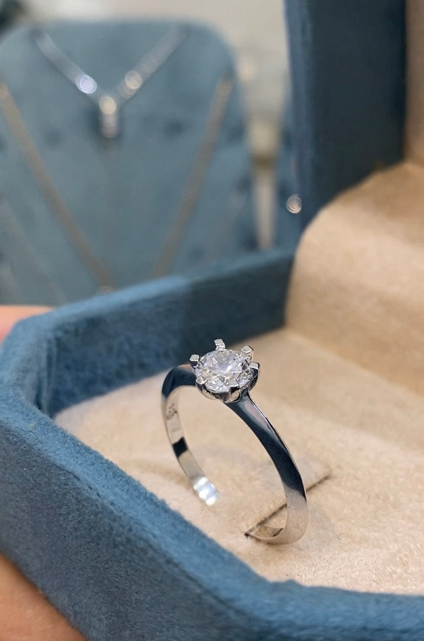 bague Solitaire classique