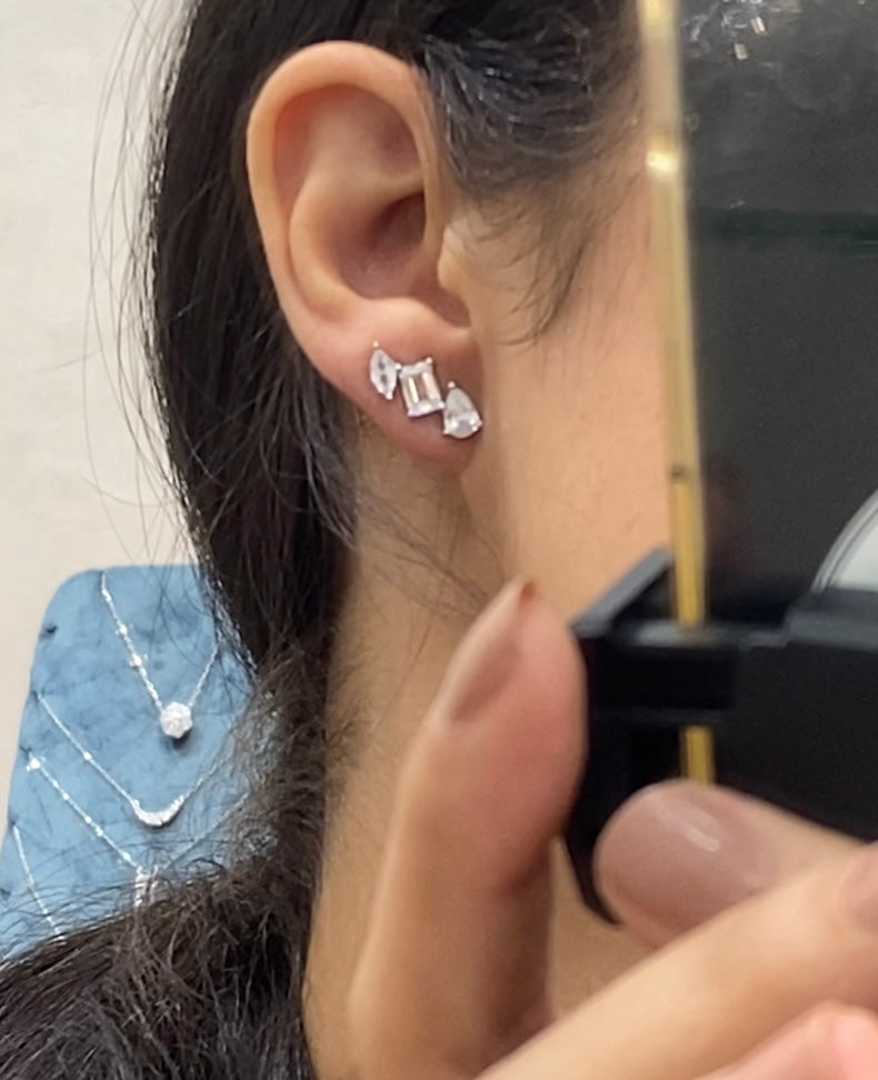 boucles Trio Cristaux