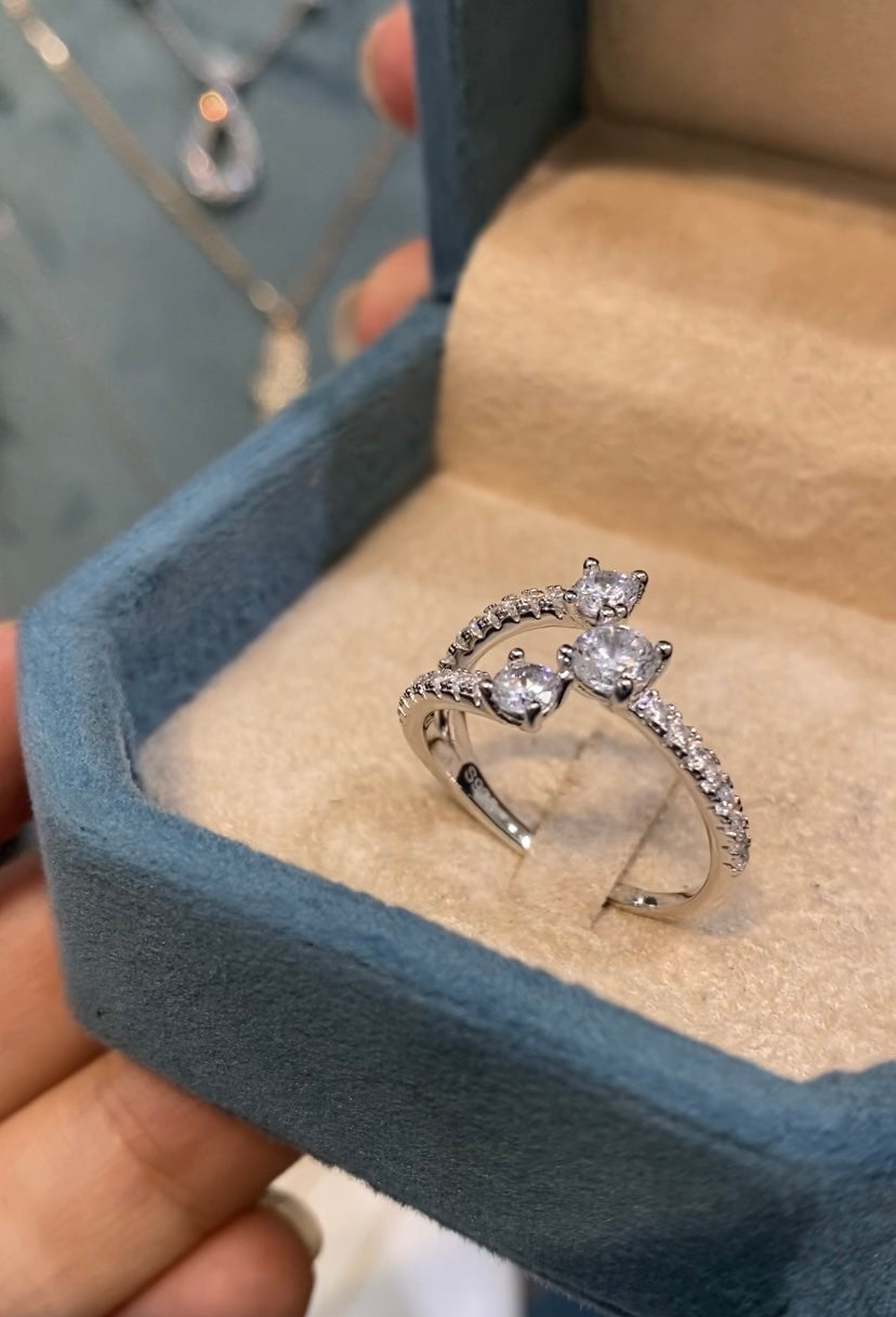Bague trois têtes