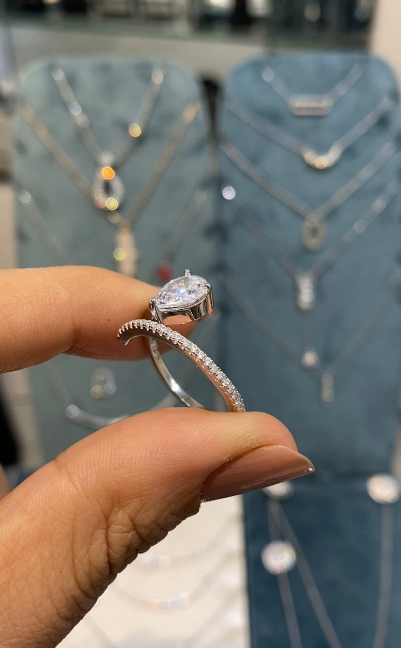 bague goutte ajustable
